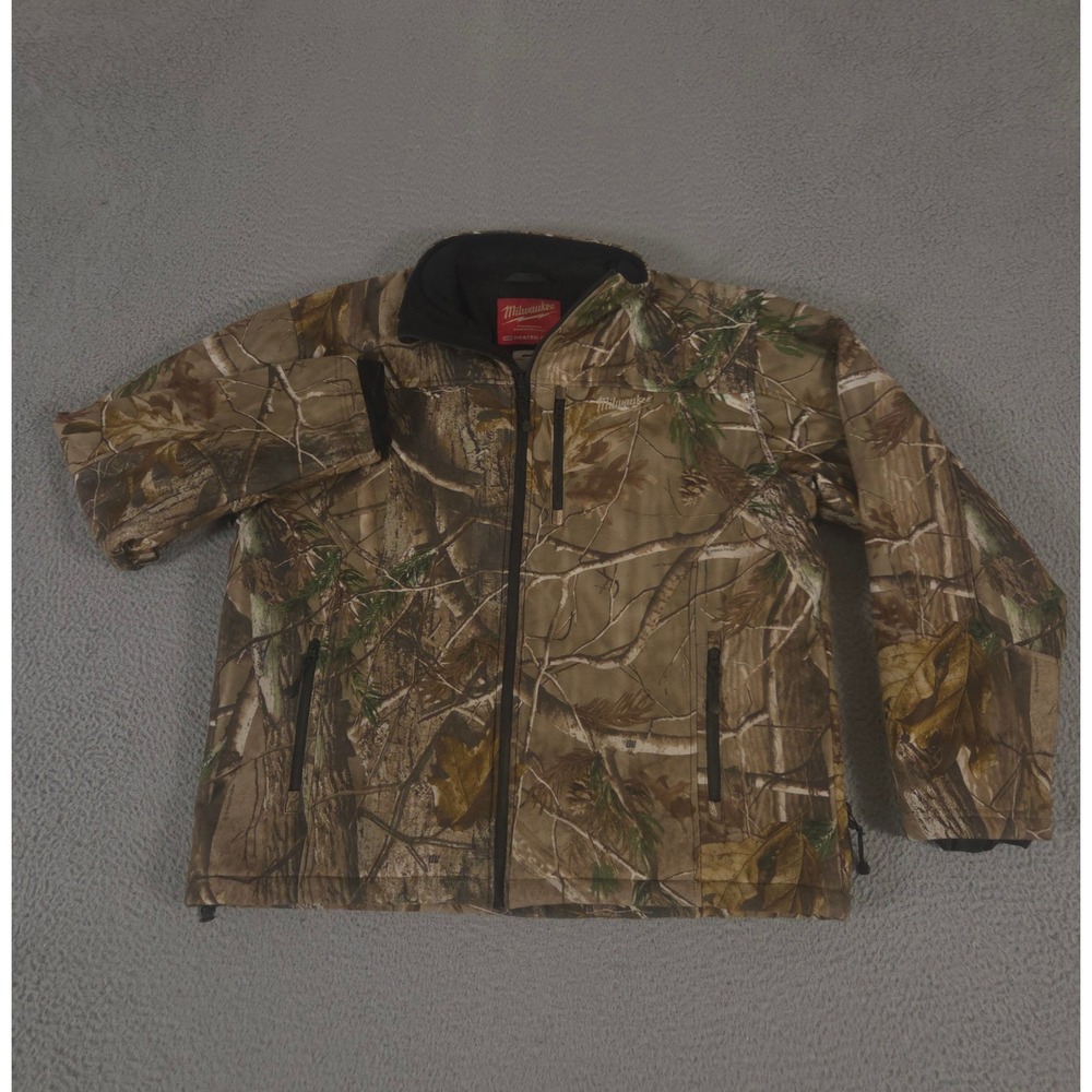 Milwaukee Jacket Mens XL Camo M12 Heated QUIETSHELL Realtree AP Pattern Full Zip